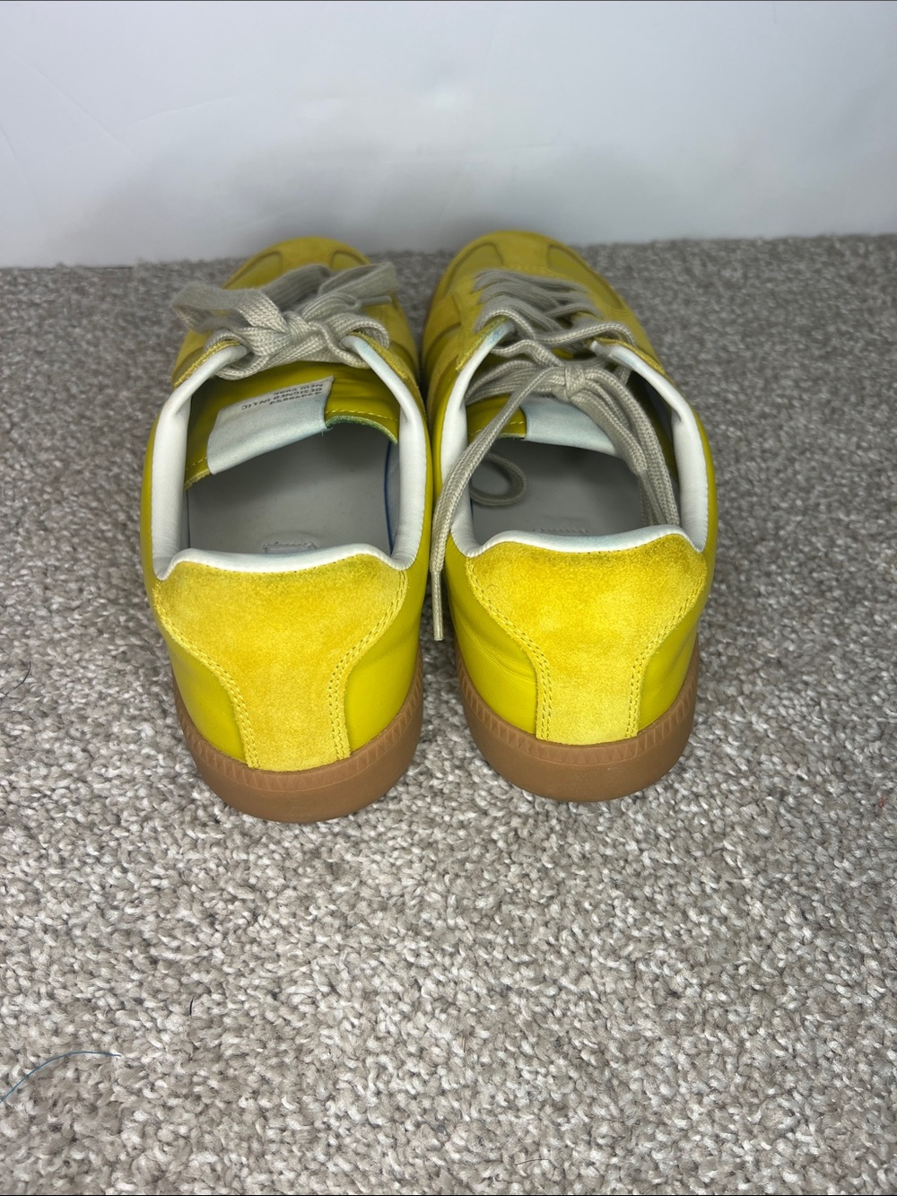 Steve Madden Bright Yellow Suede & Leather Low-Top Sneakers - Picture 4 of 8